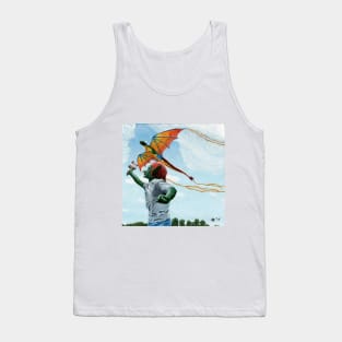 Goblin Flying Dragon Kite Realistic Art Tank Top